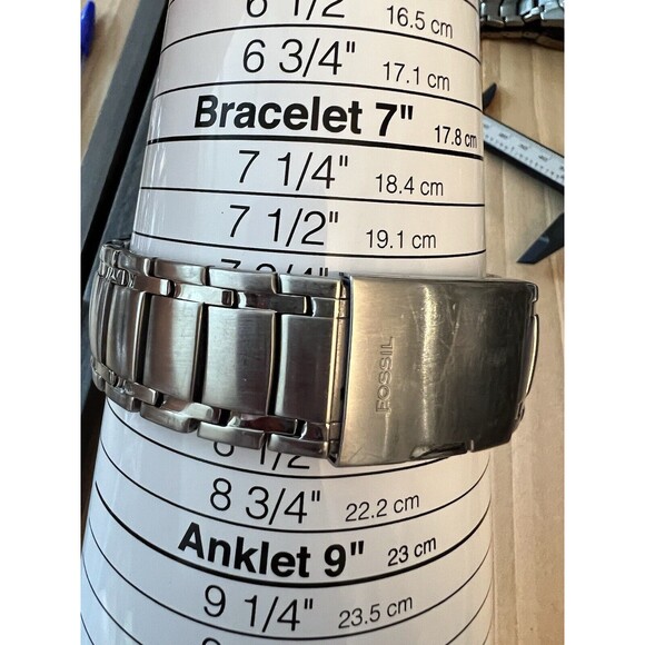 RARE GENUINE 42 MM SS FOSSIL ARKITEKT FS-4109 MENS AUTOMATIC WRISTWATCH - Picture 6 of 6